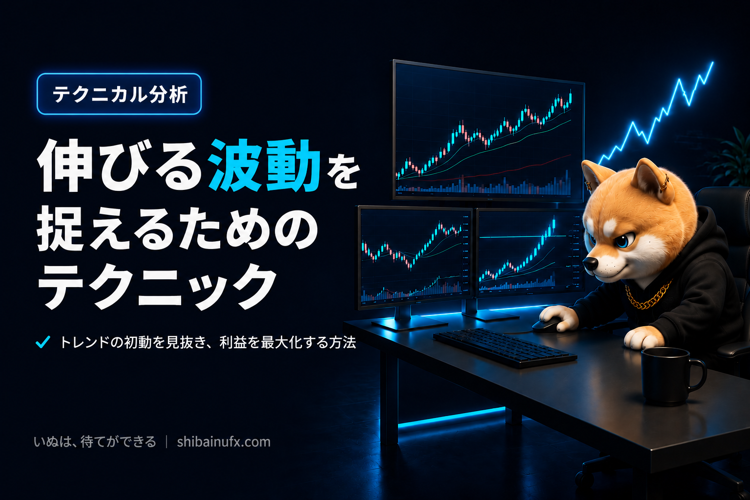伸びる波動を捉えるためのテクニック