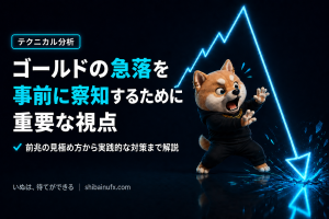 ゴールドの急落を事前に察知するために重要な視点